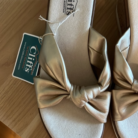 Cliffs by White Mountain Womens Adrielle Faux Leather Open Toe Slide Sandals - Picture 3 of 6